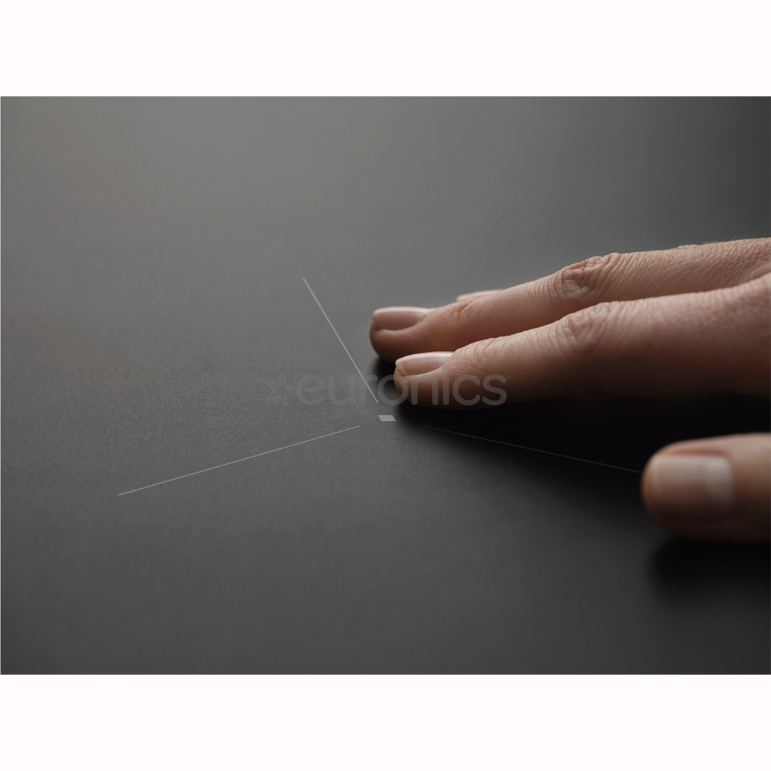 Electrolux 600 SaphirMatt SE® Bridge Hob2Hood, platums 80 cm, melna - Iebūvējama indukcijas plīts virsma