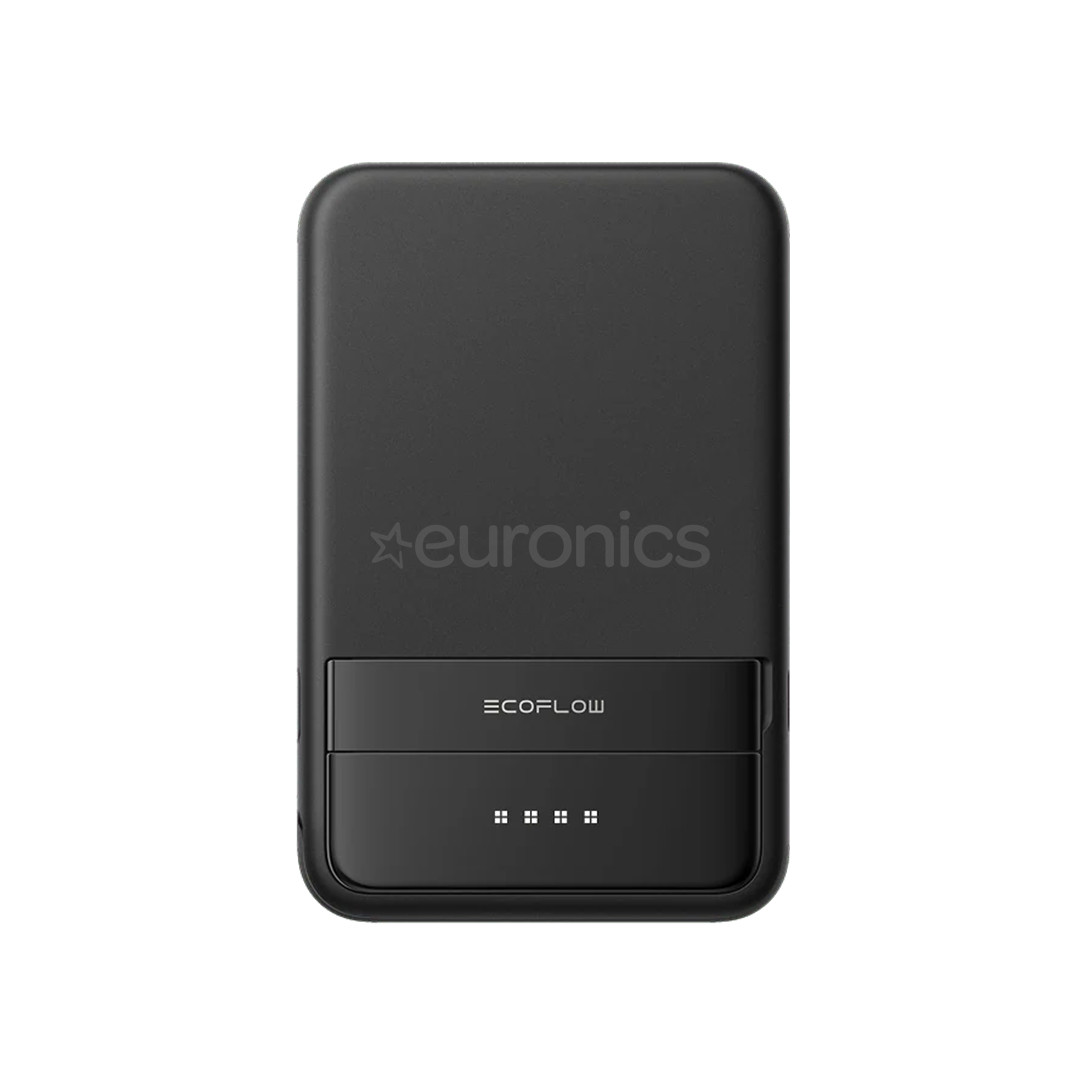 EcoFlow Rapid Magnetic Power Bank, 5000 mAh, melna - Portatīvais barošanas avots
