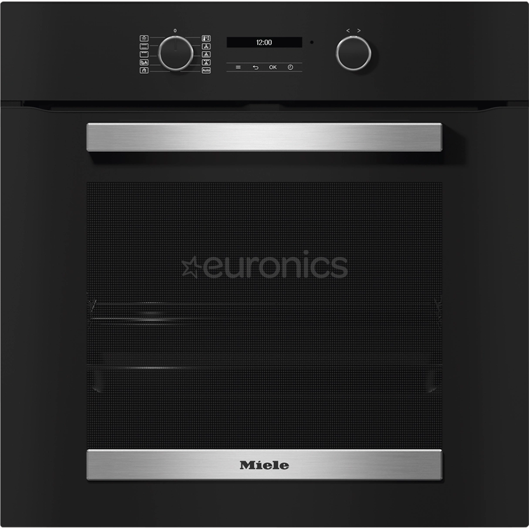 Miele, 76 л, пиролитическая очистка, черный - Интегрируемый духовой шкаф