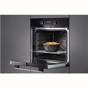 Miele, 76 л, пиролитическая очистка, черный - Интегрируемый духовой шкаф