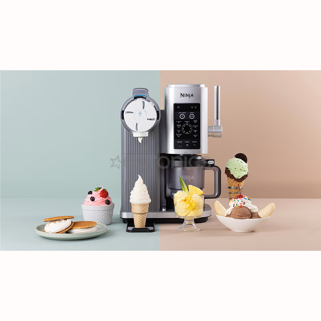 Ninja Swirl by CREAMi 13-in-1, silver - Soft Serve & Ice Cream Maker