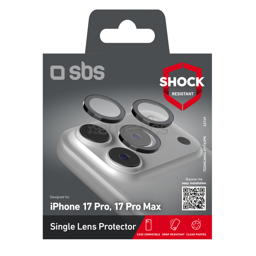 SBS Single protective lenses for camera, iPhone 17 Pro/17 Pro Max - Camera lens protector