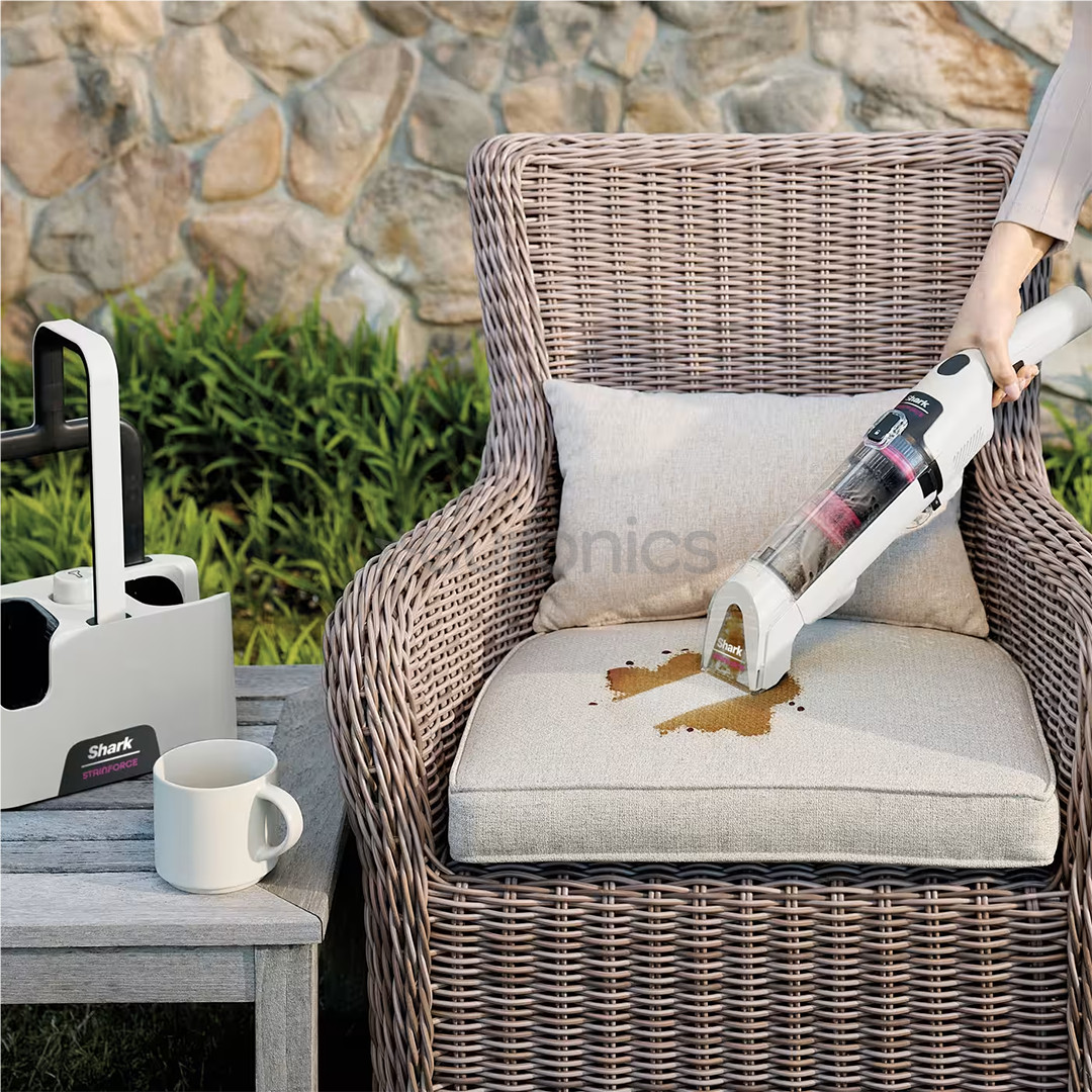 Shark StainForce, balta - Bezvadu traipu tīrītājs