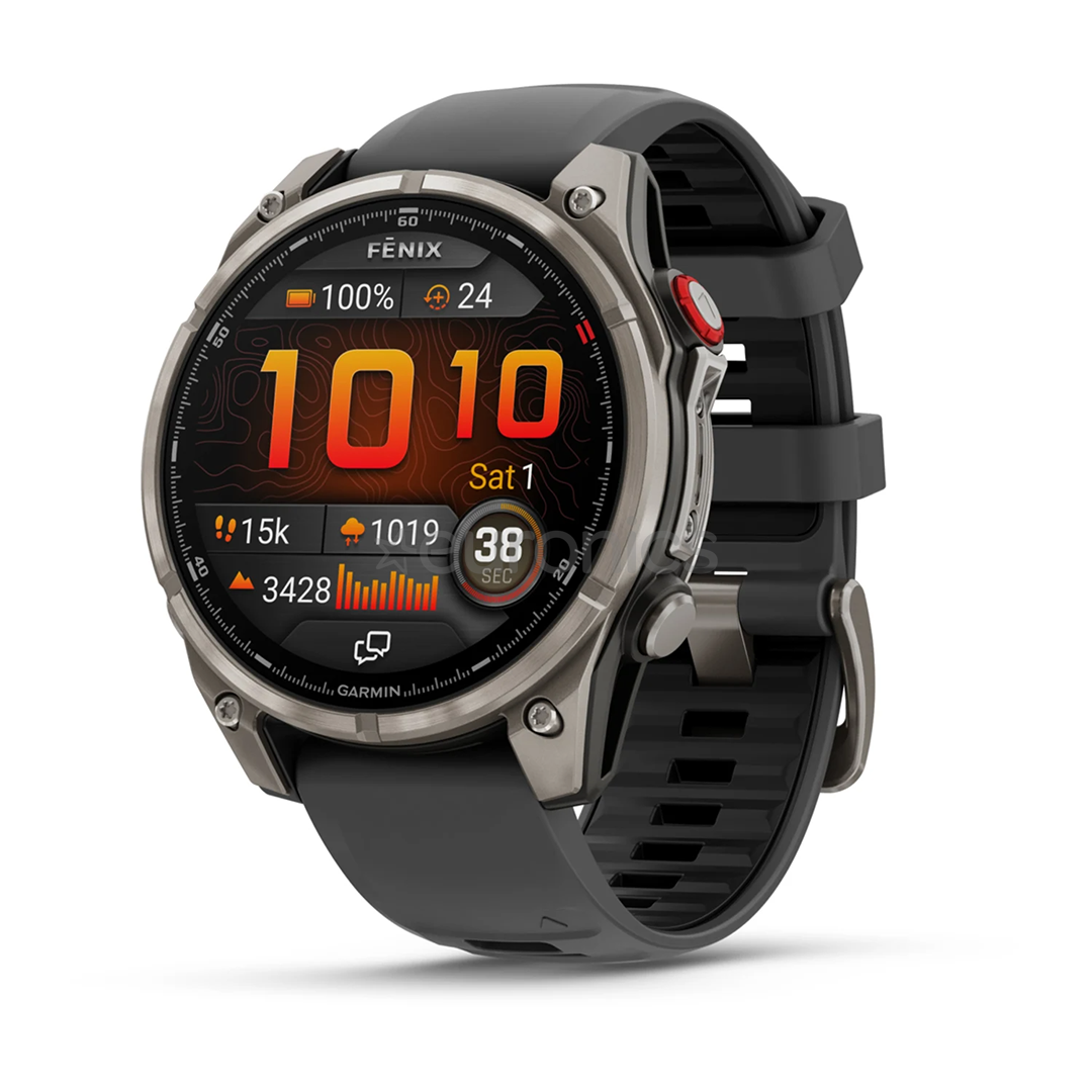 Garmin Fenix 8 Pro, 47 мм, титан, серый / черный - Спортивные часы