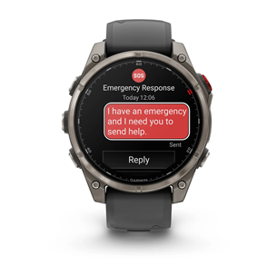 Garmin Fenix 8 Pro, 47 мм, титан, серый / черный - Спортивные часы