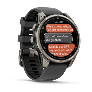 Garmin Fenix 8 Pro, 47 мм, титан, серый / черный - Спортивные часы