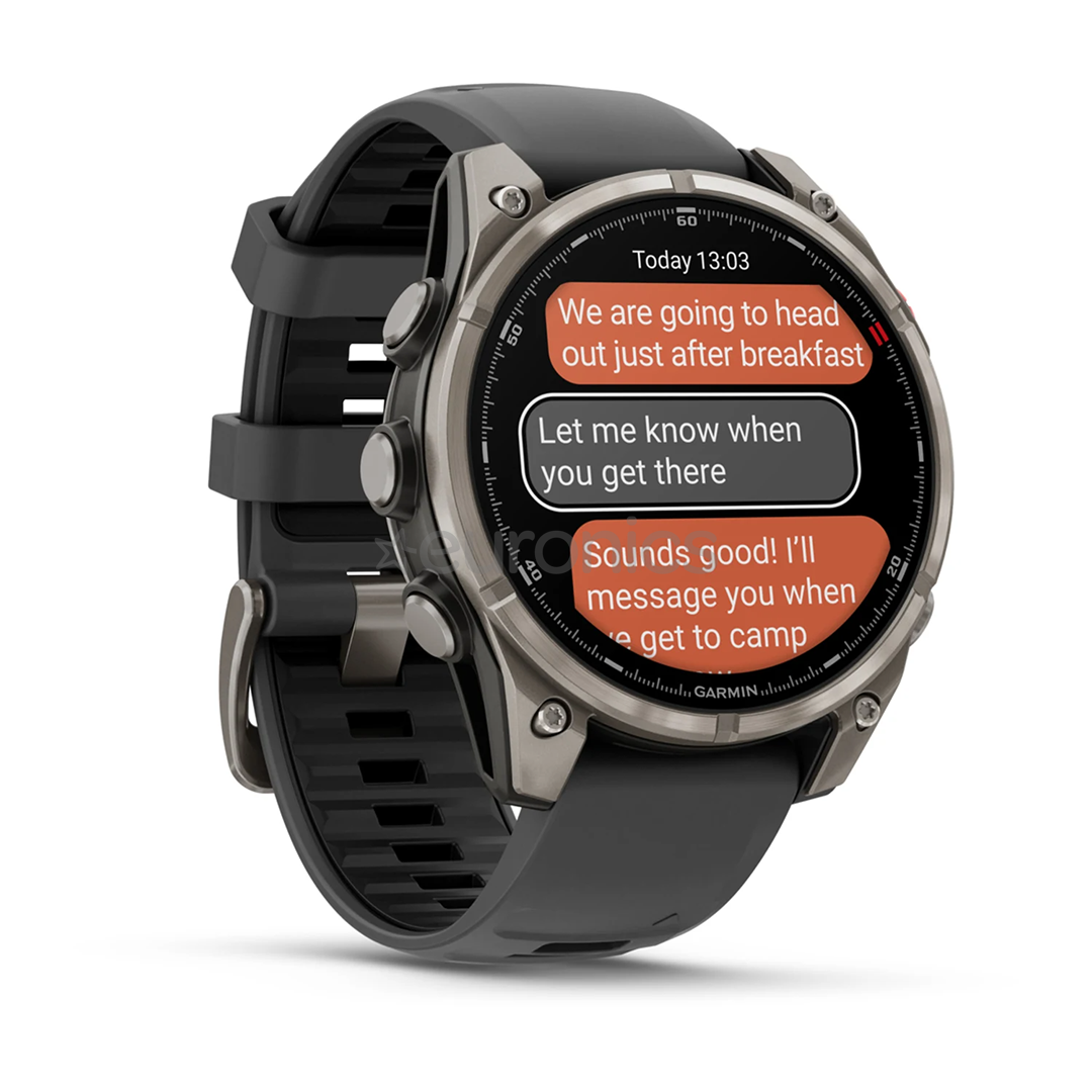 Garmin Fenix 8 Pro, 47 мм, титан, серый / черный - Спортивные часы
