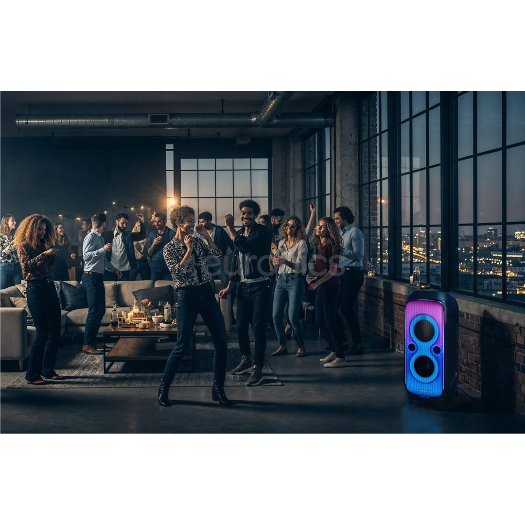 Blaupunkt PB100X Party Box, melna - Portatīvā mūzikas sistēma