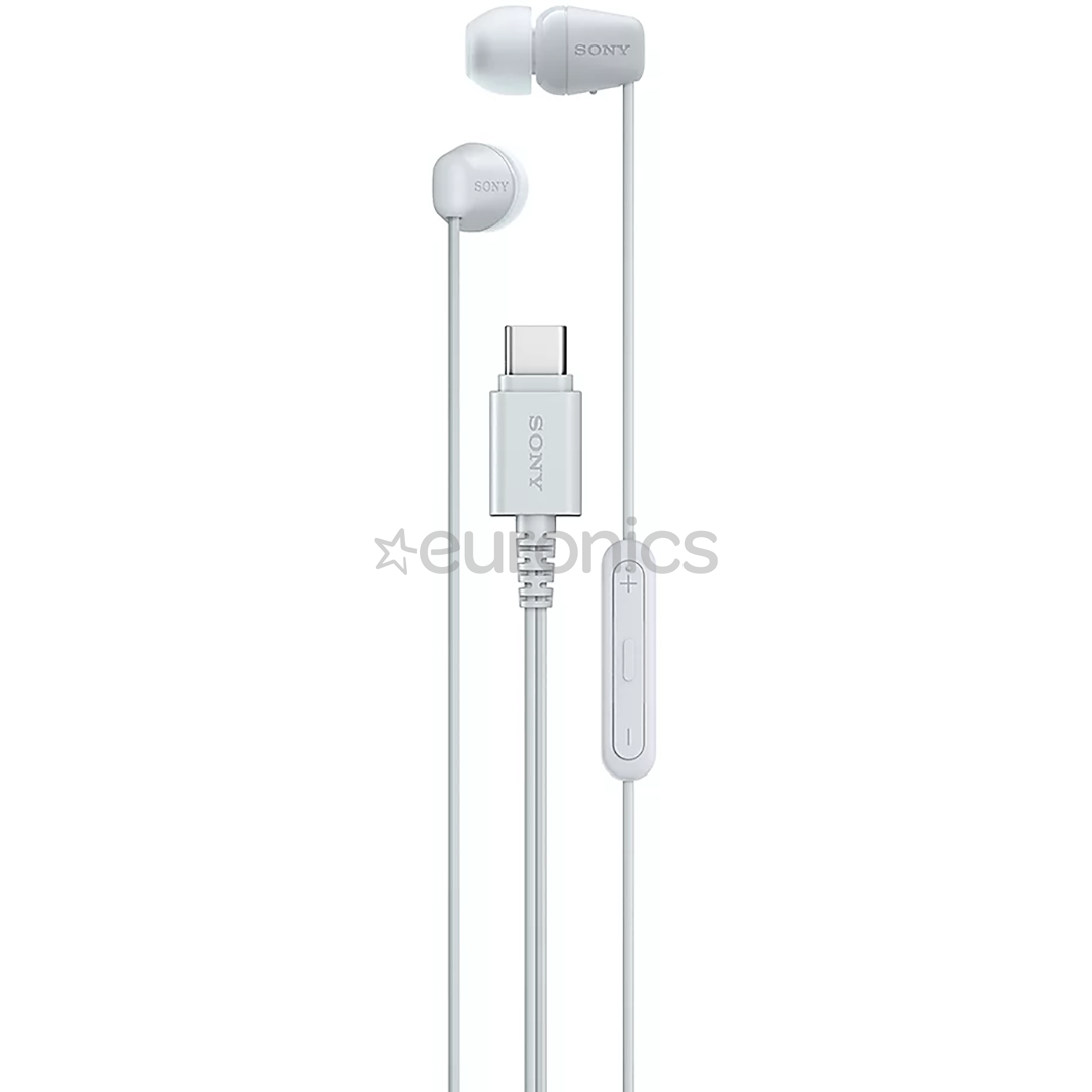 Sony IER-EX15C, USB-C, white - In-ear Headphones