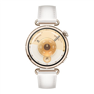 Huawei Watch GT6, 41 mm, ādas siksniņa, zelta / balta - Viedpulkstenis