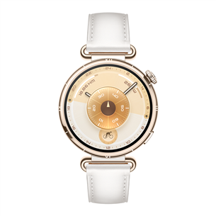 Huawei Watch GT6, 41 mm, ādas siksniņa, zelta / balta - Viedpulkstenis 55020FTN