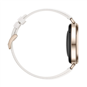 Huawei Watch GT6, 41 mm, ādas siksniņa, zelta / balta - Viedpulkstenis