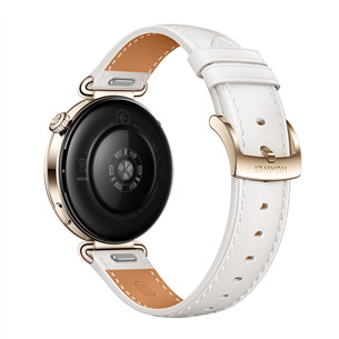 Huawei Watch GT6, 41 mm, ādas siksniņa, zelta / balta - Viedpulkstenis