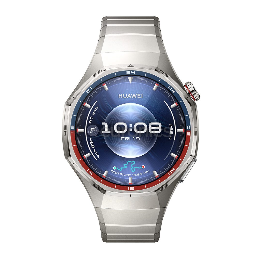 Huawei Watch GT6 Pro, 46 ​​мм, титан, титановый ремешок, нерж. сталь - Смарт-часы
