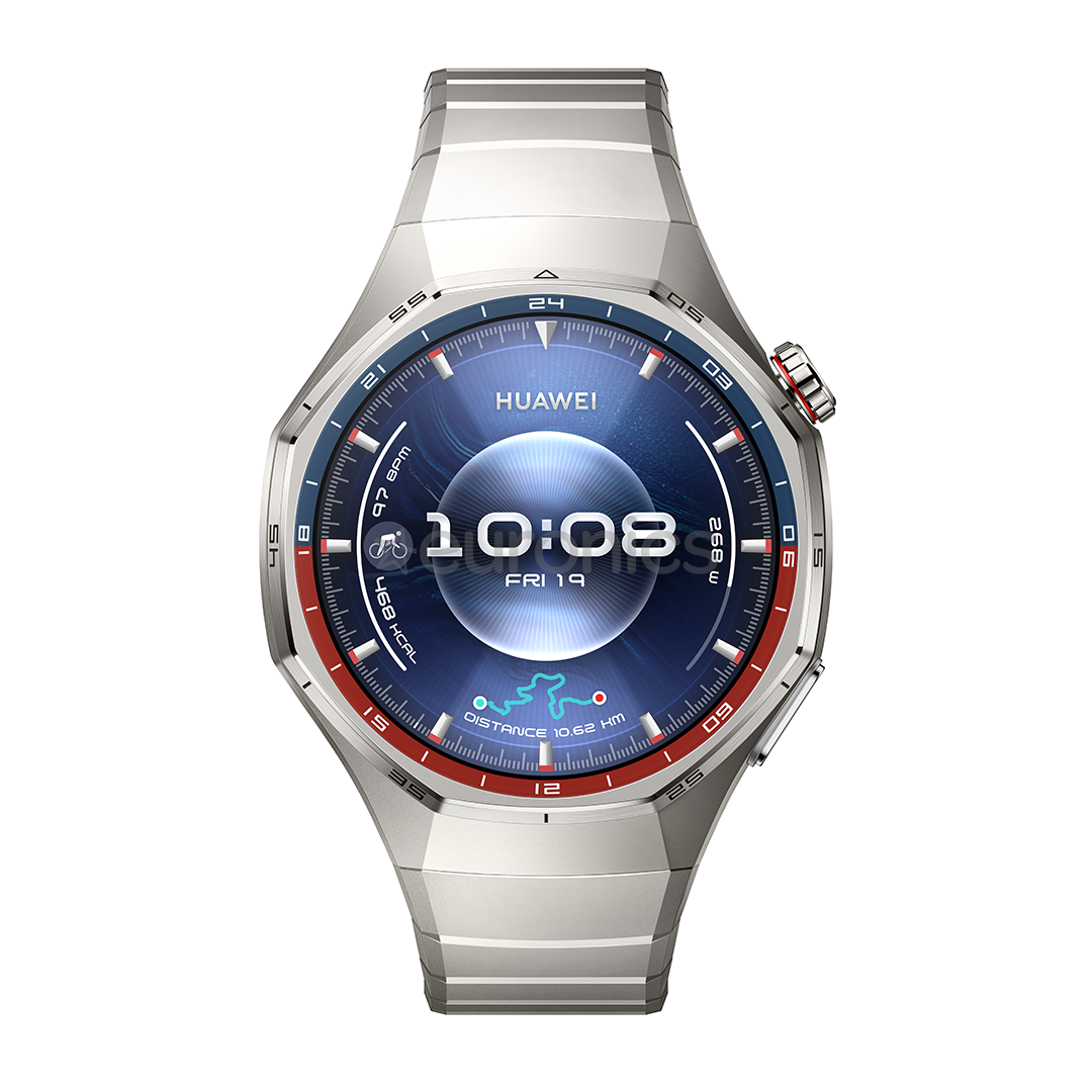 Huawei Watch GT6 Pro, 46 mm, titāna, titāna siksniņa, tērauda - Viedpulkstenis