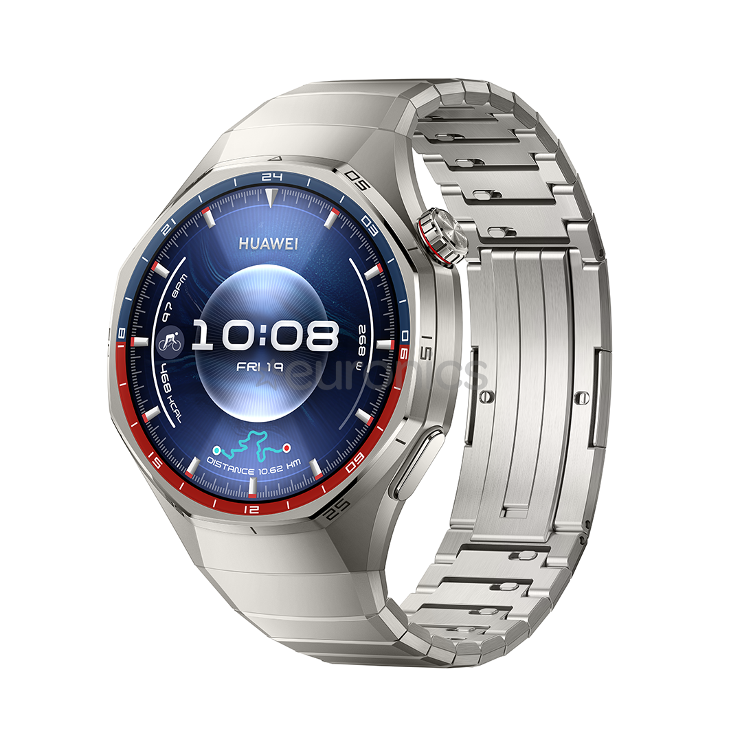 Huawei Watch GT6 Pro, 46 mm, titāna, titāna siksniņa, tērauda - Viedpulkstenis