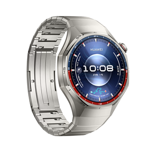 Huawei Watch GT6 Pro, 46 mm, titāna, titāna siksniņa, tērauda - Viedpulkstenis