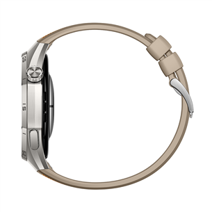 Huawei Watch GT6 Pro, 46 mm, titāna, pīta siksniņa, tērauda / brūna - Viedpulkstenis