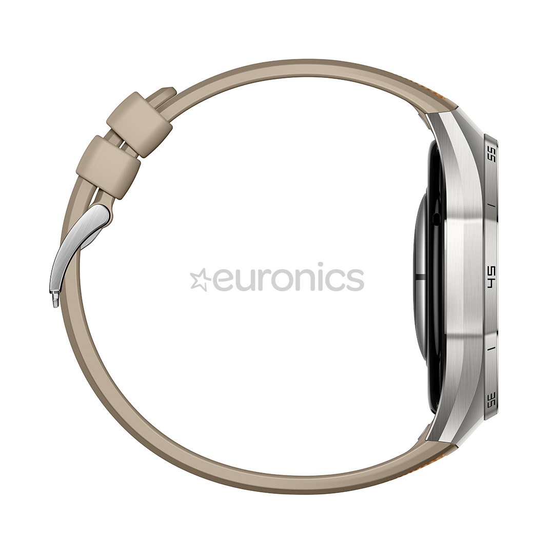 Huawei Watch GT6 Pro, 46 ​​мм, титан, плетеный ремешок, нерж. сталь / коричневый - Смарт-часы