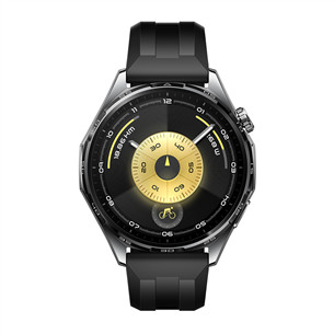 Huawei Watch GT6, 46 mm, melna / melna - Viedpulkstenis 55020FTX