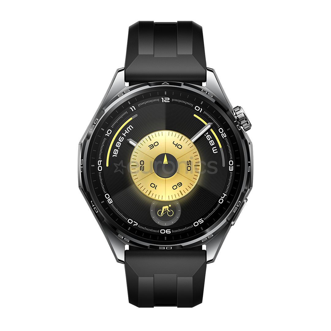 Huawei Watch GT6, 46 mm, melna / melna - Viedpulkstenis