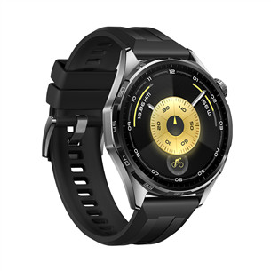 Huawei Watch GT6, 46 mm, melna / melna - Viedpulkstenis