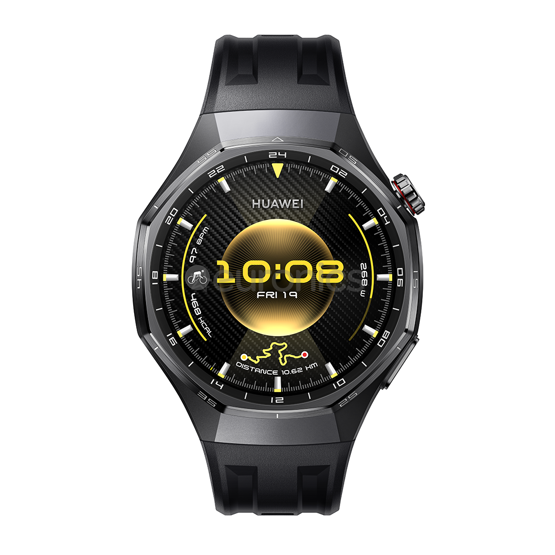 Huawei Watch GT6 Pro, 46 mm, titāna, melna / melna - Viedpulkstenis