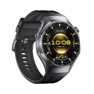 Huawei Watch GT6 Pro, 46 mm, titāna, melna / melna - Viedpulkstenis