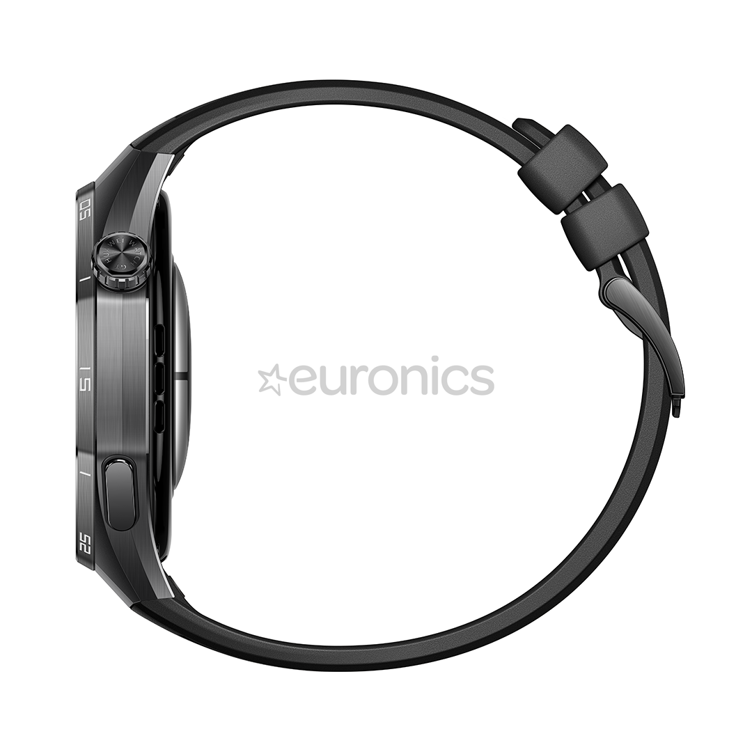 Huawei Watch GT6 Pro, 46 mm, titāna, melna / melna - Viedpulkstenis
