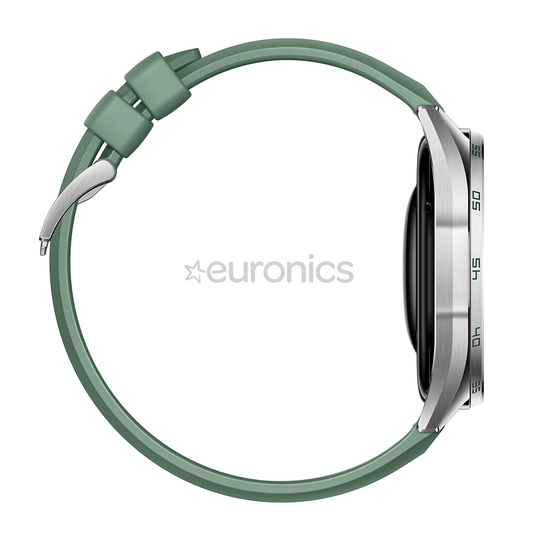 Huawei Watch GT6, 46 mm, pīta siksniņa, tērauda / zaļa - Viedpulkstenis