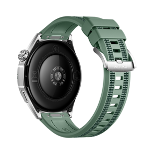 Huawei Watch GT6, 46 mm, pīta siksniņa, tērauda / zaļa - Viedpulkstenis