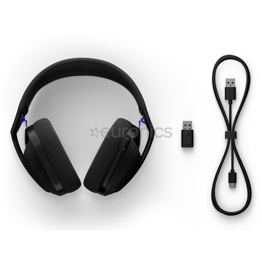 Logitech G321 LIGHTSPEED Wireless Gaming Headset, black - Wireless headset