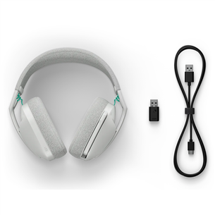 Logitech G321 LIGHTSPEED Wireless Gaming Headset, balta - Bezvadu austiņas ar mikrofonu