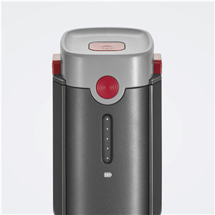 Severin, 2-in-1, pelēka/sarkana - Bezvadu putekļu sūcējs