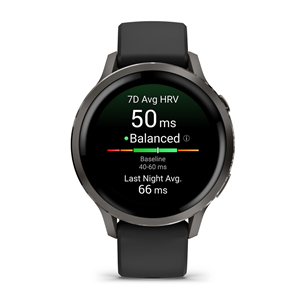 Garmin Venu 4, 41 mm, melna / melna - Viedpulkstenis