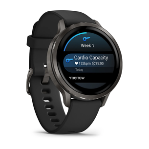 Garmin Venu 4, 41 mm, melna / melna - Viedpulkstenis