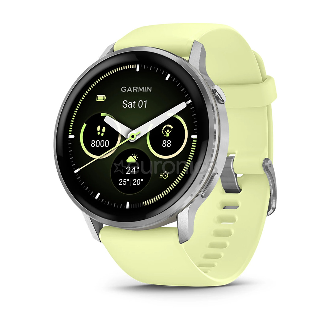 Garmin Venu 4, 45 mm, silver / citron - Sports watch