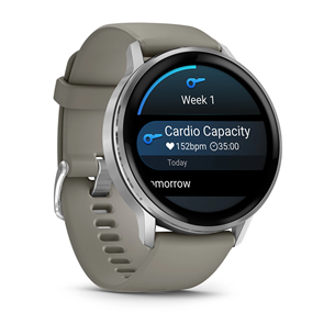 Garmin Venu 4, 45 mm, sudraba / pelēka - Viedpulkstenis