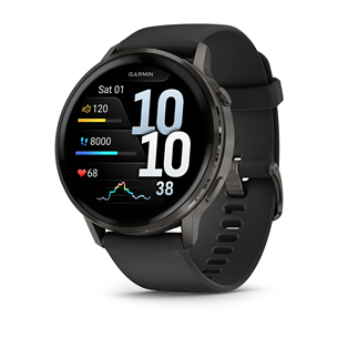 Garmin Venu 4, 45 mm, melna / melna - Viedpulkstenis 010-03014-00