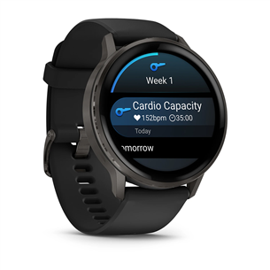 Garmin Venu 4, 45 mm, melna / melna - Viedpulkstenis