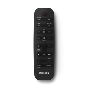 Philips TAM4505M2 Micro Music System, 2.0, melna - Mūzikas sistēma