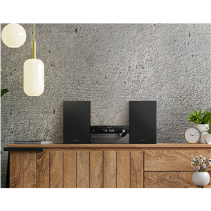 Philips TAM4505M2 Micro Music System, 2.0, melna - Mūzikas sistēma
