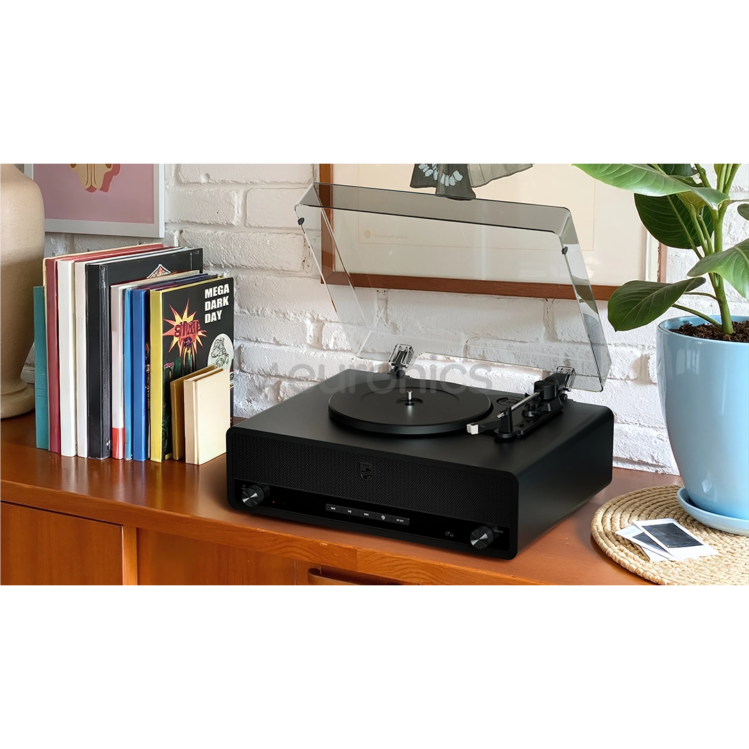 Philips Century The Stevie, черный - Виниловый проигрыватель