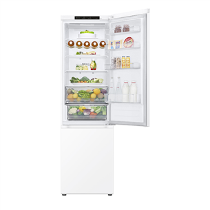LG, NoFrost, 387 L, augstums 203 cm, balta - Ledusskapis