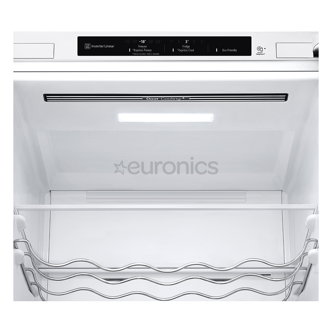 LG, NoFrost, 387 L, augstums 203 cm, balta - Ledusskapis