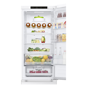 LG, NoFrost, 387 L, augstums 203 cm, balta - Ledusskapis