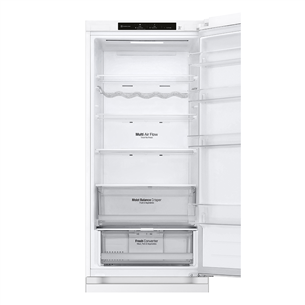 LG, NoFrost, 387 L, augstums 203 cm, balta - Ledusskapis