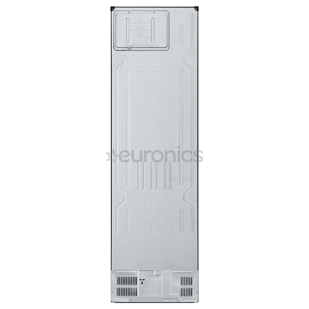 LG, NoFrost, 387 L, height 203 cm, black - Refrigerator