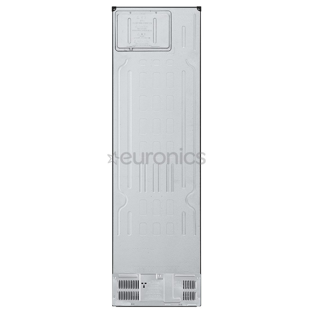 LG, NoFrost, 387 L, height 203 cm, black - Refrigerator