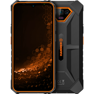 HAMMER Iron V, 6GB, 64GB, oranža - Viedtālrunis TEL000847
